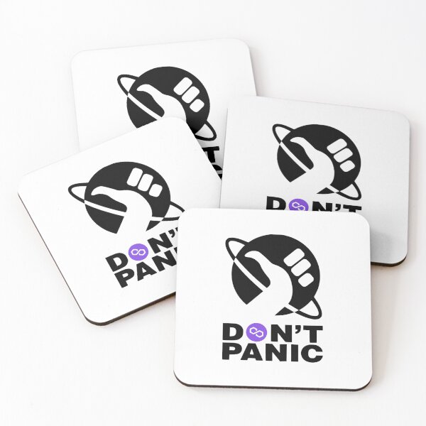 Item preview, DON'T PANIC POLYGON MATIC VERSION designed and sold by Crypto Pirates.