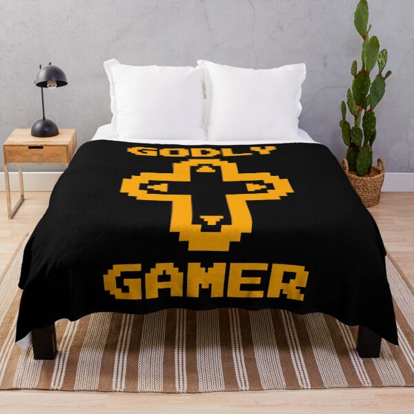 Item preview, Godly Gamer (v5 - orange) - Christian gaming designed and sold by TimespunThreads.