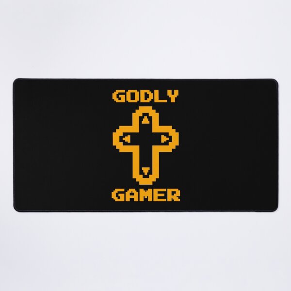 Item preview, Godly Gamer (v5 - orange) - Christian gaming designed and sold by TimespunThreads.