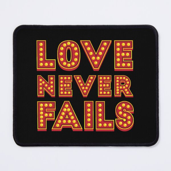 Item preview, Love Never Fails  - Bible Scripture designed and sold by Einstein12345.