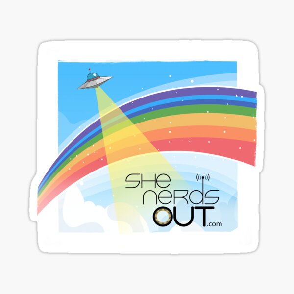 She Nerds Out Logo Sticker
