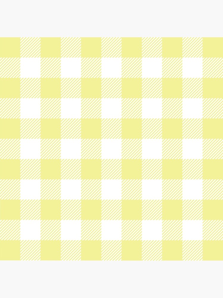 Pastel Yellow / Pastel Yellow Plaid Pattern Art Print for Sale by  patternplaten