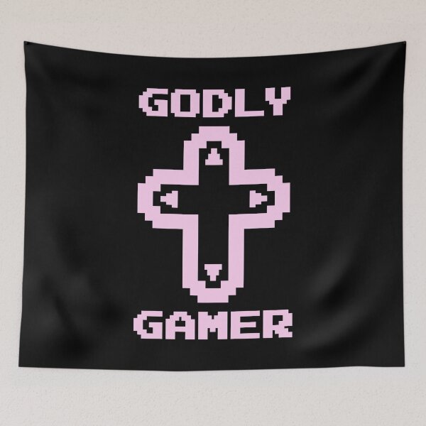 Item preview, Godly Gamer (v6 - pink) - Christian gaming designed and sold by TimespunThreads.