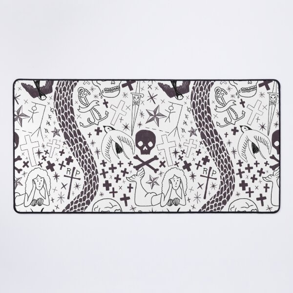Item preview, OFMD Blackbeard Tattoos (Black) designed and sold by ebleb.