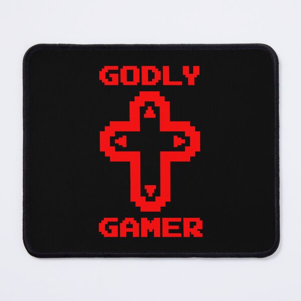 Item preview, Godly Gamer (v7 - red) - Christian gaming designed and sold by TimespunThreads.