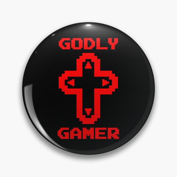 Item preview, Godly Gamer (v7 - red) - Christian gaming designed and sold by TimespunThreads.