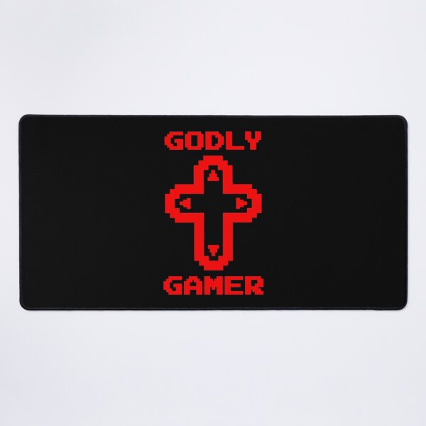 Item preview, Godly Gamer (v7 - red) - Christian gaming designed and sold by TimespunThreads.