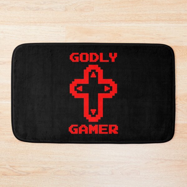 Item preview, Godly Gamer (v7 - red) - Christian gaming designed and sold by TimespunThreads.