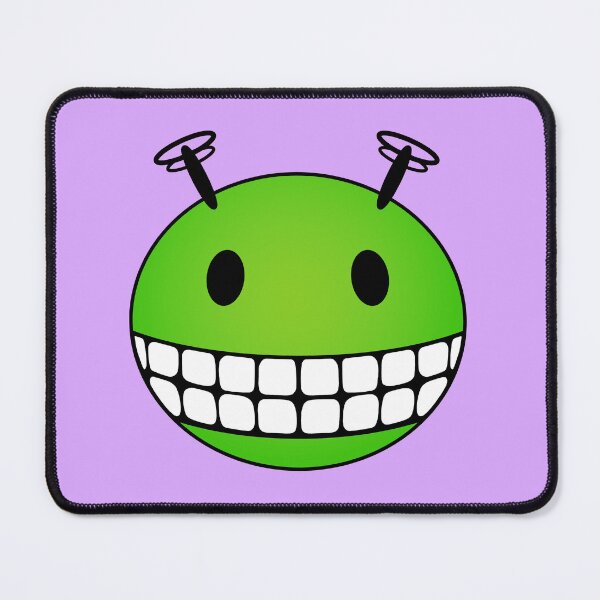 Item preview, Green Alien Smiley Face designed and sold by RawSunArt.