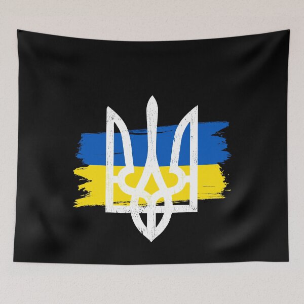 Item preview, Ukraine Flag Symbol - Ukraine Trident designed and sold by maxarus.
