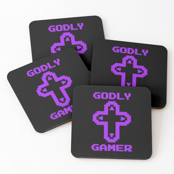 Item preview, Godly Gamer (v8 - purple) - Christian gaming designed and sold by TimespunThreads.