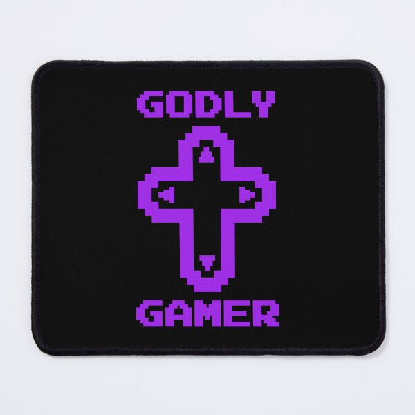 Item preview, Godly Gamer (v8 - purple) - Christian gaming designed and sold by TimespunThreads.