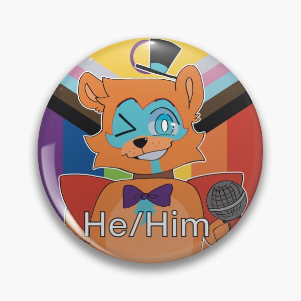 Item preview, (He/Him) Pronoun Pin! designed and sold by bee27art.