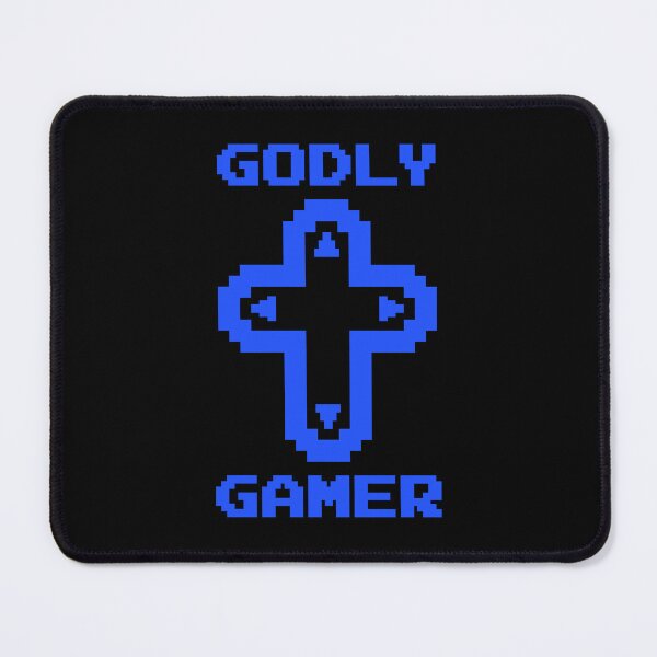 Item preview, Godly Gamer (v9 - blue) - Christian gaming designed and sold by TimespunThreads.