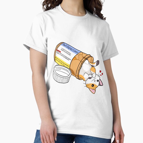 Vista previa del artículo con la obra «Medicina antidepresiva del amor para gatitos calicó», diseñado y vendido por sivelobanova.