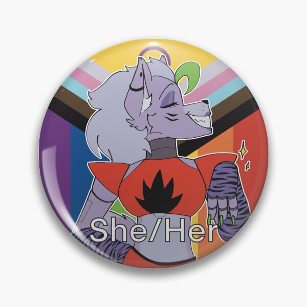 Item preview, (She/Her) Pronoun pin! designed and sold by bee27art.