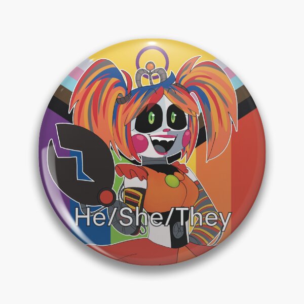 Item preview, (He/She/They) Pronoun pin! designed and sold by bee27art.