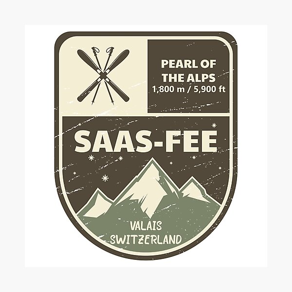 Item preview, Saas-Fee Pearl of the Alps Valais Switzerland designed and sold by KrisSidDesigns.