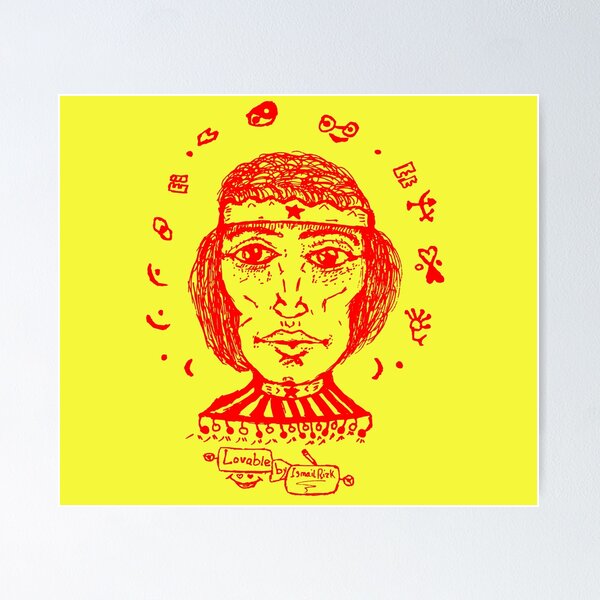 Item preview, lovable red face designed and sold by Ismail Rizk.