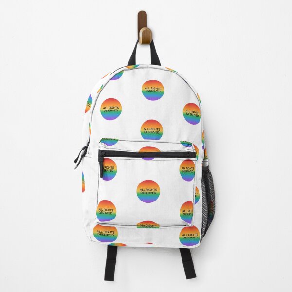 Item preview, ALL RIGHTS DESERVED rainbow gradient circle - gay pride designs designed and sold by Inspirationmotivation.
