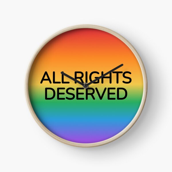 Item preview, ALL RIGHTS DESERVED rainbow gradient circle - gay pride designs designed and sold by Inspirationmotivation.