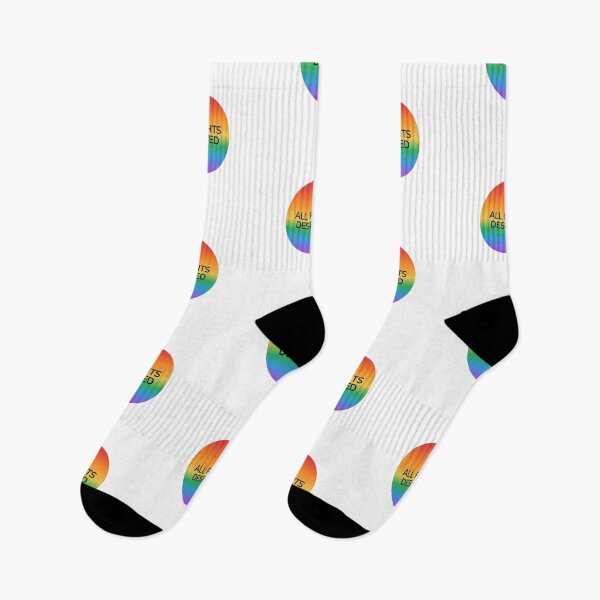 Item preview, ALL RIGHTS DESERVED rainbow gradient circle - gay pride designs designed and sold by Inspirationmotivation.