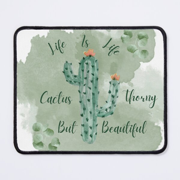 Item preview, Green Illustrated Cactus Watercolor Print designed and sold by VisionArtist Ca.