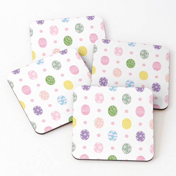 Item preview, Super Cute Easter Eggs in White Pattern designed and sold by Moyanana.