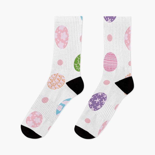 Item preview, Super Cute Easter Eggs in White Pattern designed and sold by Moyanana.