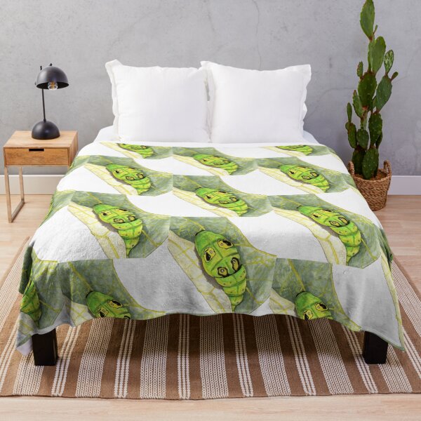 Item preview, Swallowtail Caterpillar on Leaf designed and sold by Stephanie Wilker.