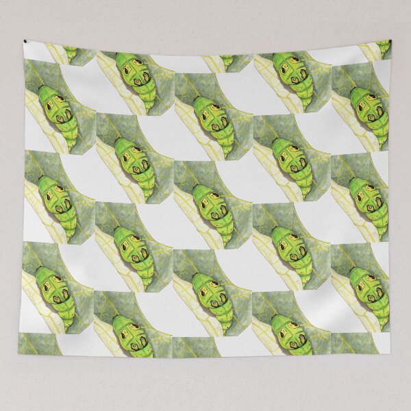 Item preview, Swallowtail Caterpillar on Leaf designed and sold by Stephanie Wilker.