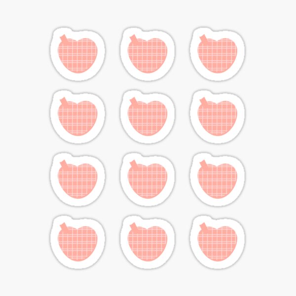 journaling hearts Glossy Sticker