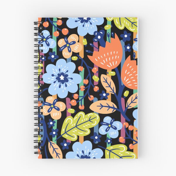Item preview, FLORAL print on black  designed and sold by Reva0044.