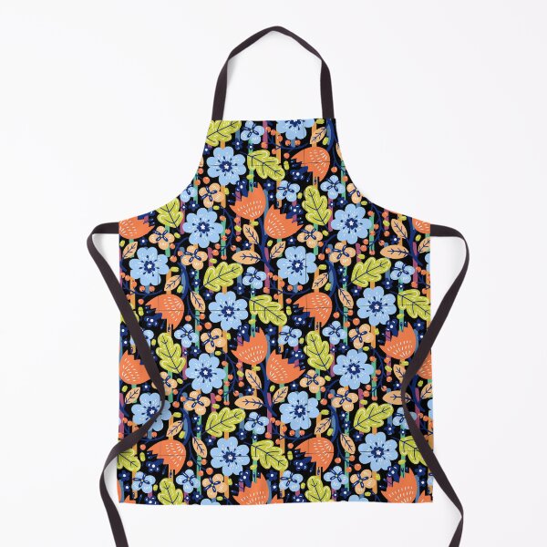 Item preview, FLORAL print on black designed and sold by Reva0044.