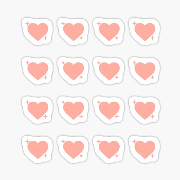 hearts bundle Glossy Sticker