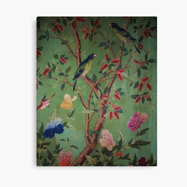 Green Dream Chinoiserie Canvas Print