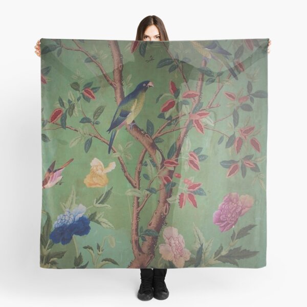 Green Dream Chinoiserie Scarf