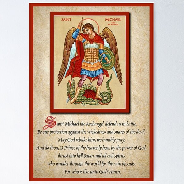 Item preview, Saint Michael St Michael the Archangel designed and sold by AMDG Line.