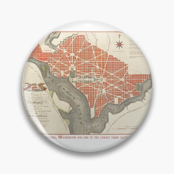 Item preview, Map of Washington DC 1800 designed and sold by amuseXpress.