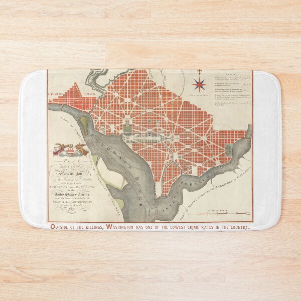 Item preview, Map of Washington DC 1800 designed and sold by amuseXpress.