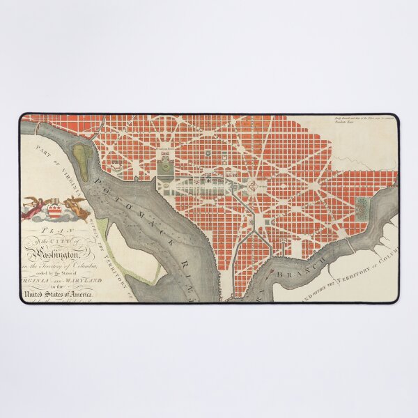 Item preview, Map of Washington DC 1800 designed and sold by amuseXpress.