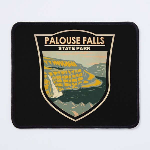 Item preview, Palouse Falls State Park Washington Badge designed and sold by KrisSidDesigns.