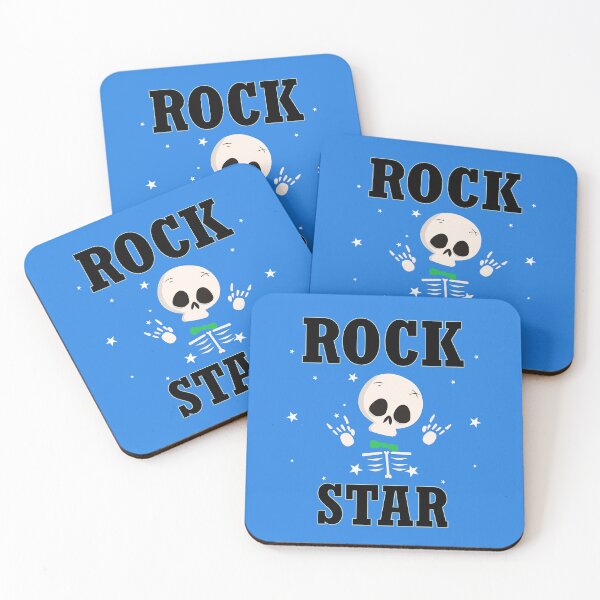 Item preview, Rock Star Slogan With Cute Rock Hands Skeleton designed and sold by Mrspink16.