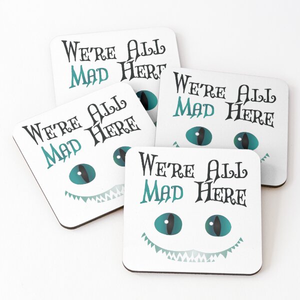 Item preview, Were All Mad Here - Cheshire Cat - Alice in Wonderland designed and sold by TheInkElephant.