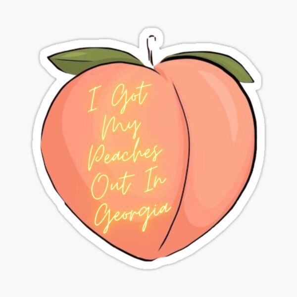 Peaches Peaches Lyrics Sticker for Sale by sparkerzed