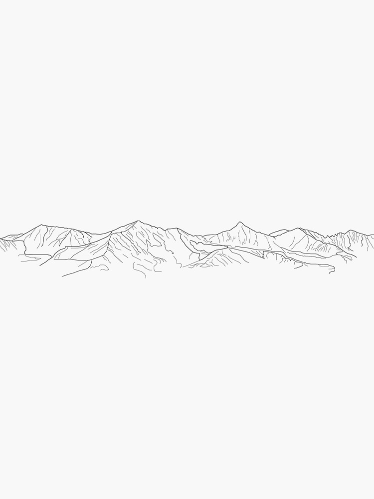 ten Mile Mountain Range Sticker By Adrianacericola Redbubble ten Mile Mountain Range Sticker By Adrianacericola Redbubble