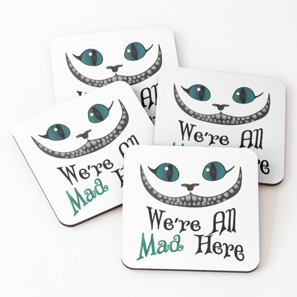 Item preview, Were All Mad Here - Cheshire Cat - Alice in Wonderland designed and sold by TheInkElephant.