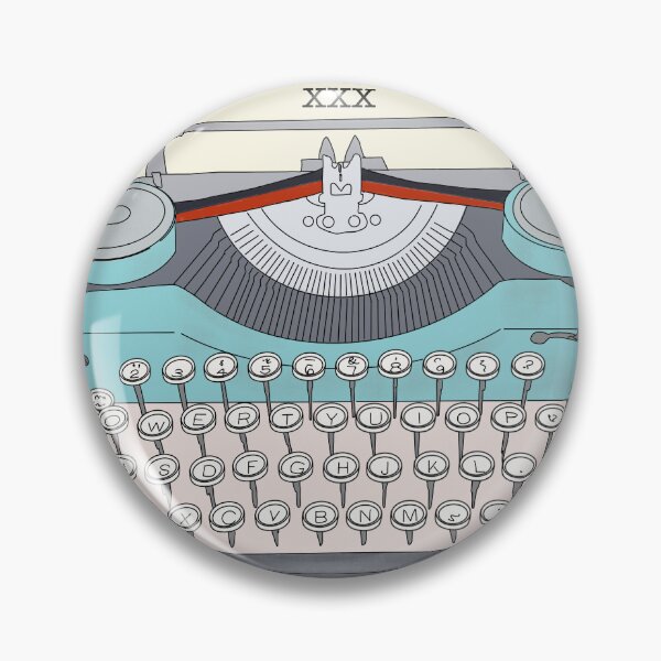 Item preview, Vintage Typewriter With Love in duckegg blue designed and sold by Helen Vallance.