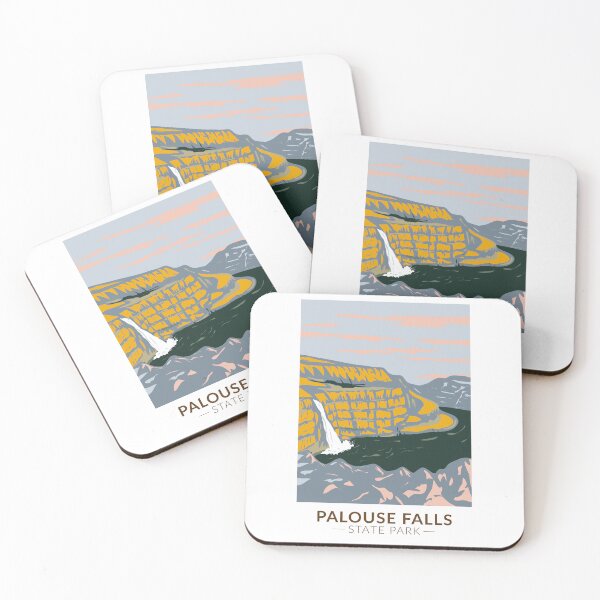 Item preview, Palouse Falls State Park Washington Vintage designed and sold by KrisSidDesigns.