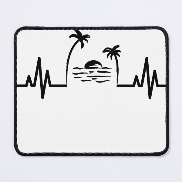 Item preview, Holiday Heartbeat Sunset Palm Sea designed and sold by DZ-Merch.